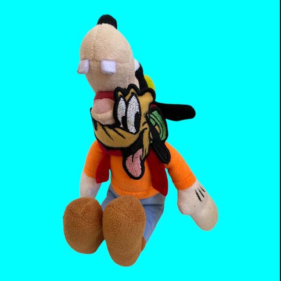 Disney Goofy Plush Toy 8" Tall By Just Play LLC With Pluto Mask - Picture 12 of 12